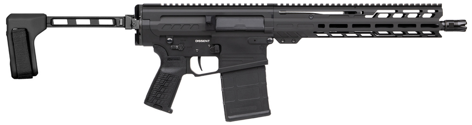 CMMG DISSENT MK3 BRACED 8.6BLK 12.5 ARMOR BLACK